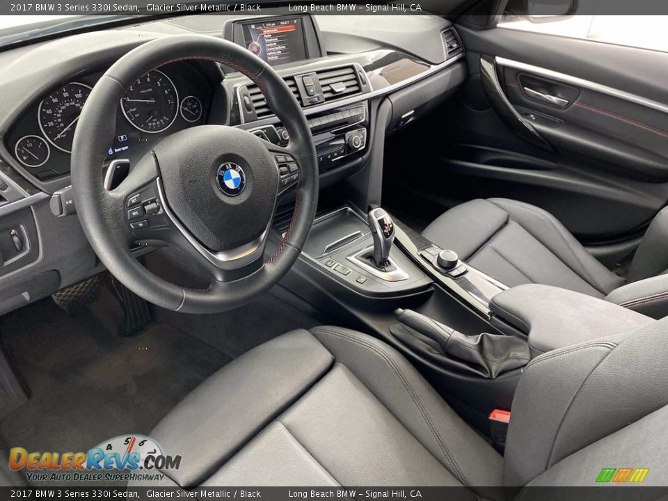 2017 BMW 3 Series 330i Sedan Glacier Silver Metallic / Black Photo #16