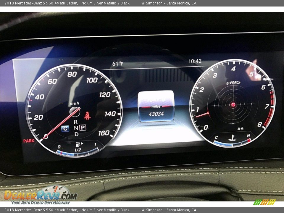 2018 Mercedes-Benz S 560 4Matic Sedan Gauges Photo #23