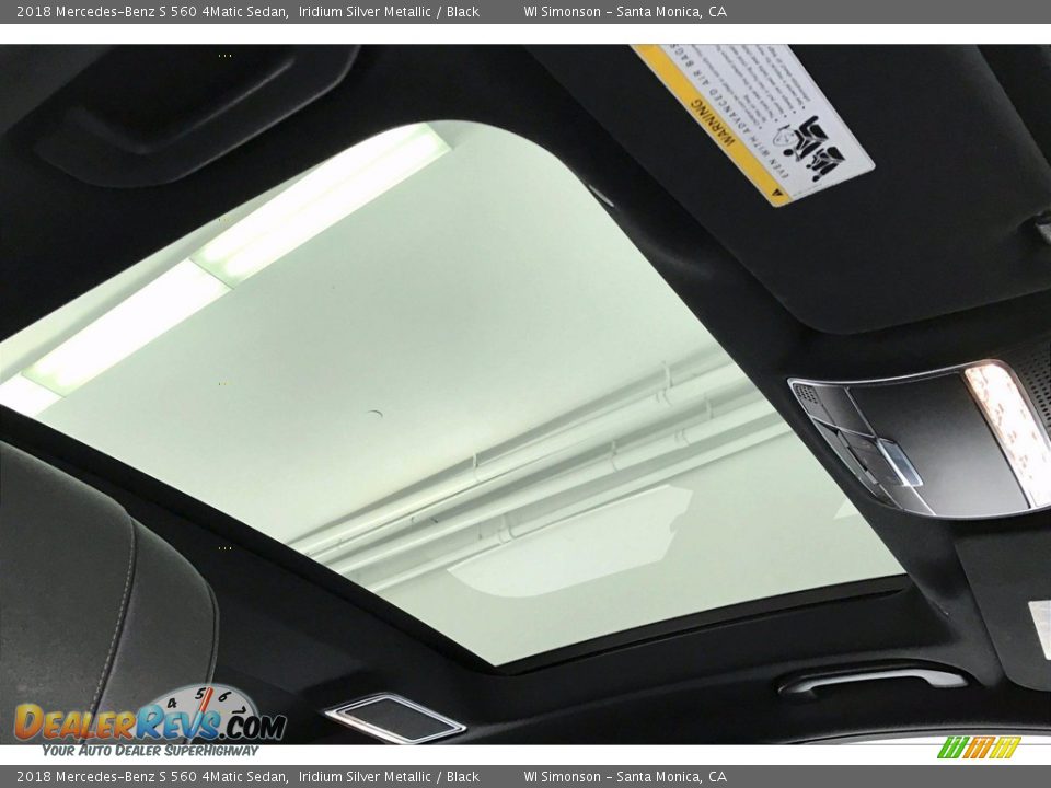 Sunroof of 2018 Mercedes-Benz S 560 4Matic Sedan Photo #25