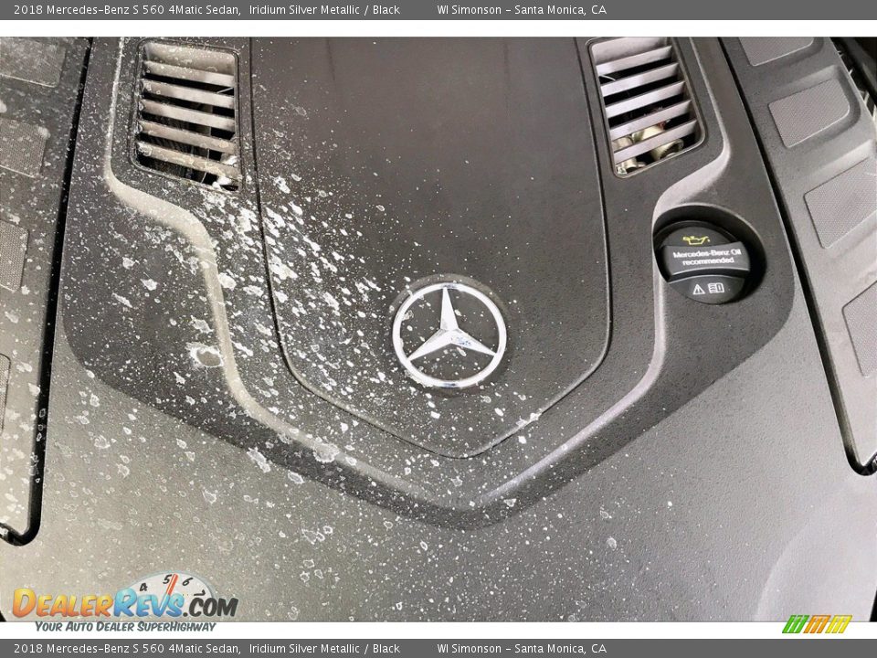 2018 Mercedes-Benz S 560 4Matic Sedan Iridium Silver Metallic / Black Photo #32