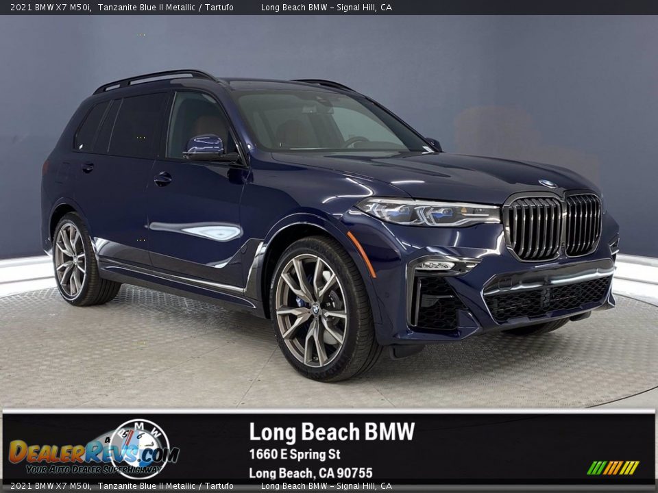 2021 BMW X7 M50i Tanzanite Blue II Metallic / Tartufo Photo #1