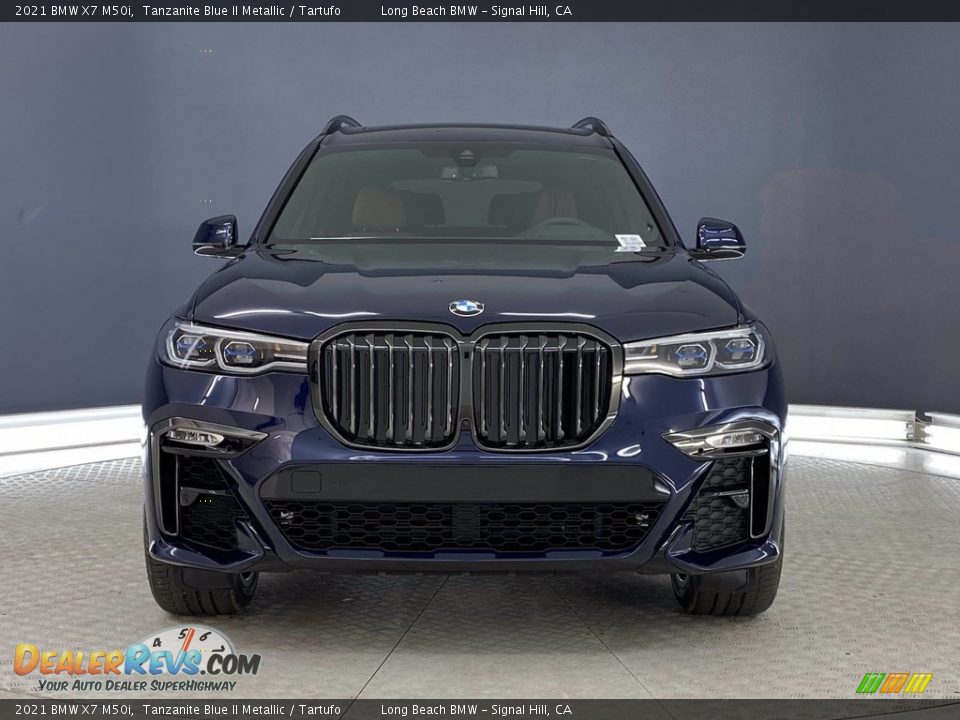 2021 BMW X7 M50i Tanzanite Blue II Metallic / Tartufo Photo #2