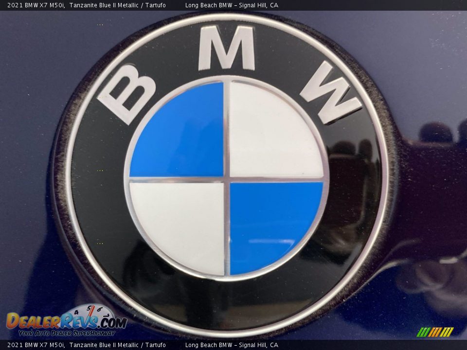 2021 BMW X7 M50i Tanzanite Blue II Metallic / Tartufo Photo #7