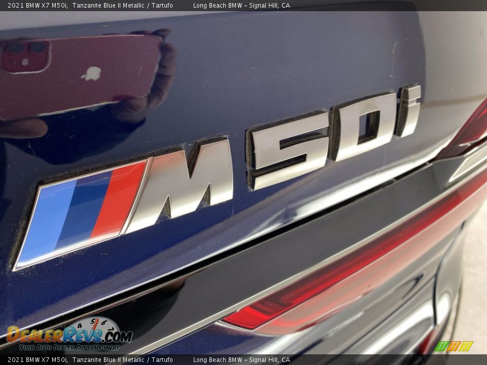 2021 BMW X7 M50i Tanzanite Blue II Metallic / Tartufo Photo #9
