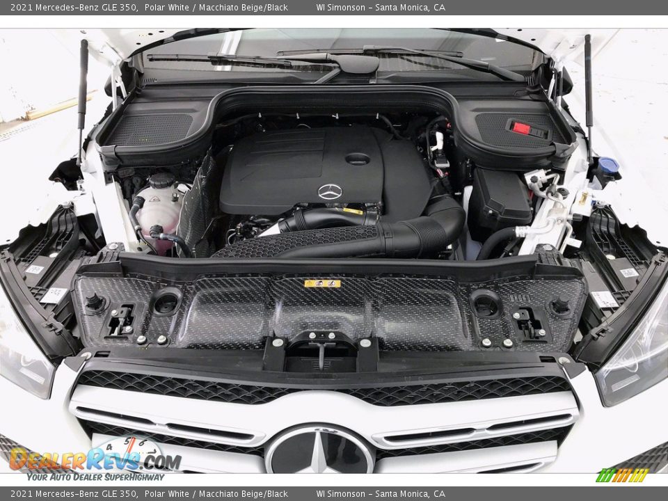 2021 Mercedes-Benz GLE 350 Polar White / Macchiato Beige/Black Photo #8