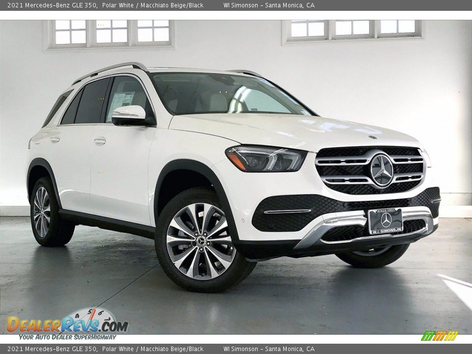 2021 Mercedes-Benz GLE 350 Polar White / Macchiato Beige/Black Photo #12