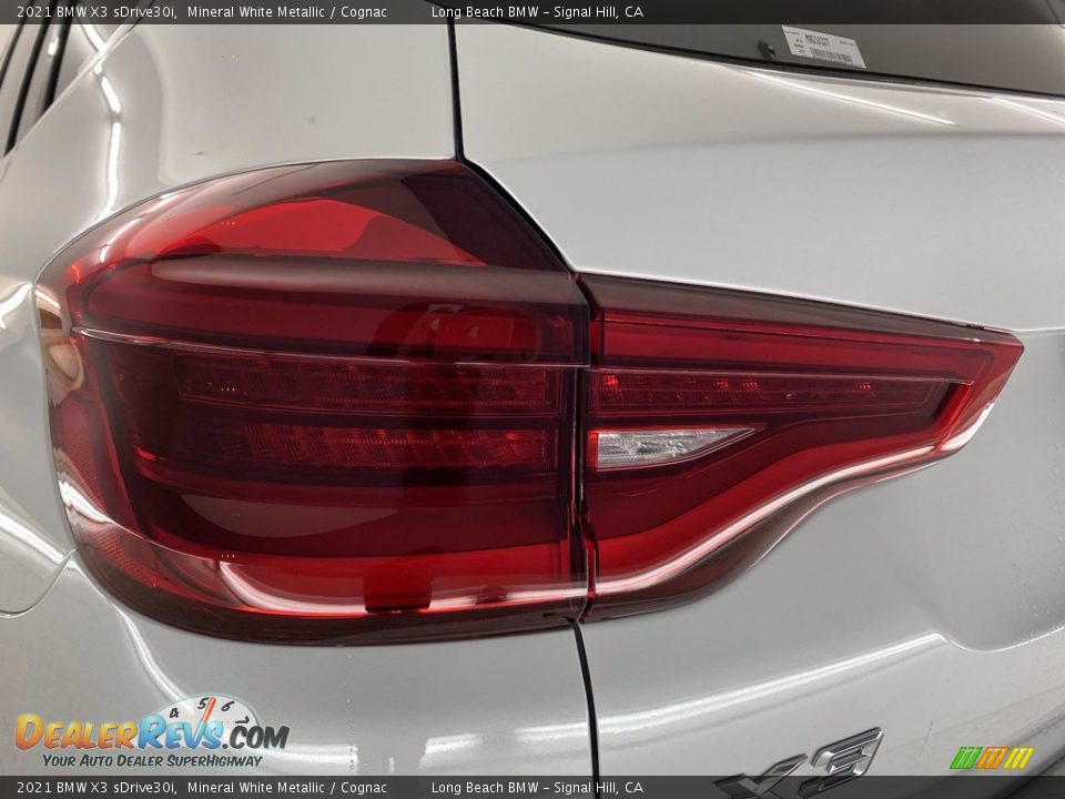 2021 BMW X3 sDrive30i Mineral White Metallic / Cognac Photo #6