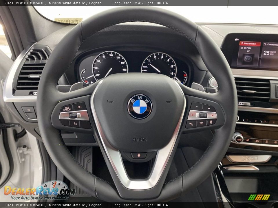 2021 BMW X3 sDrive30i Steering Wheel Photo #14