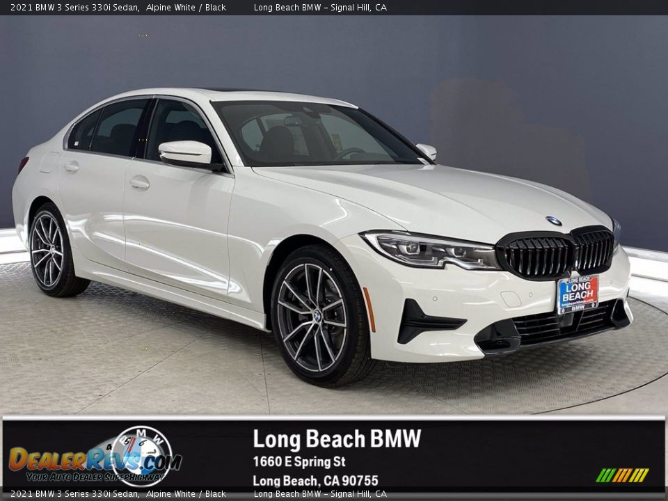 2021 BMW 3 Series 330i Sedan Alpine White / Black Photo #1