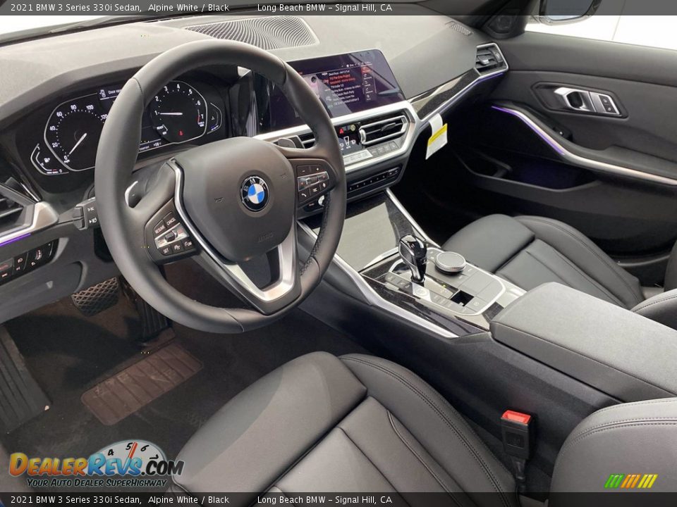 2021 BMW 3 Series 330i Sedan Alpine White / Black Photo #12