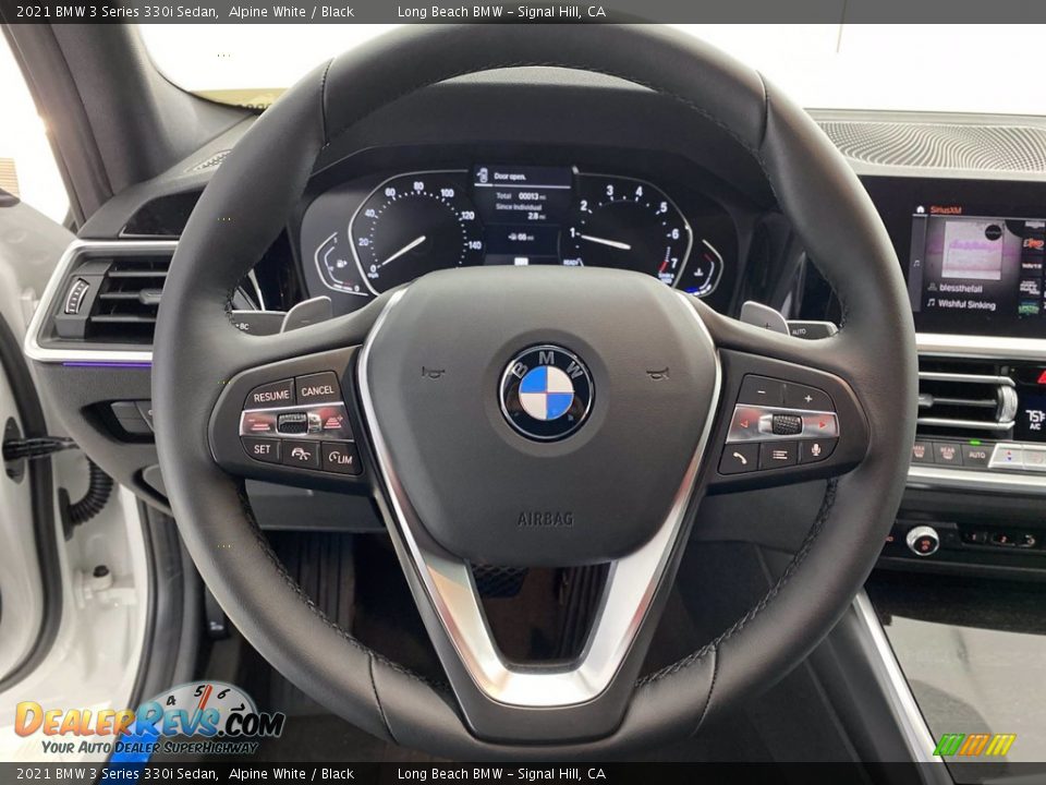 2021 BMW 3 Series 330i Sedan Alpine White / Black Photo #14