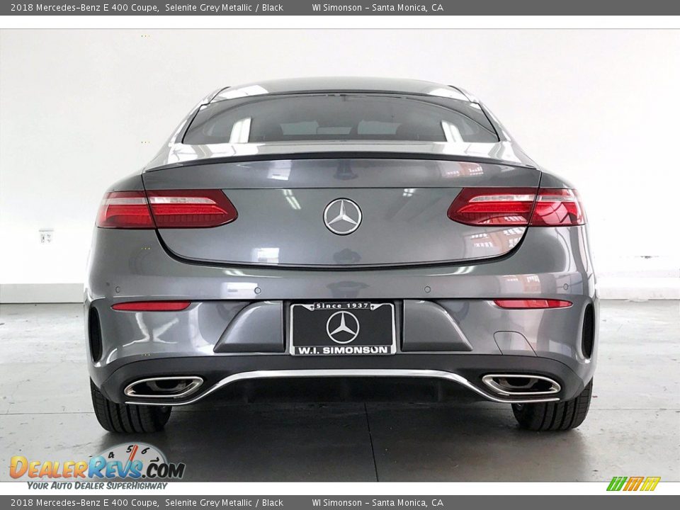 2018 Mercedes-Benz E 400 Coupe Selenite Grey Metallic / Black Photo #3