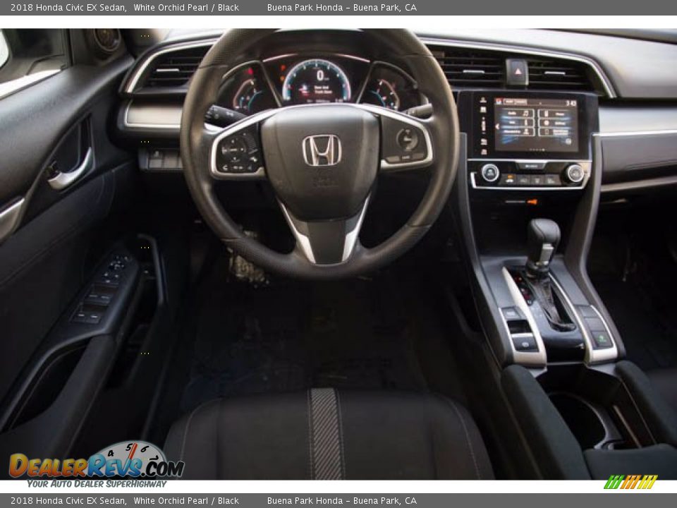 2018 Honda Civic EX Sedan White Orchid Pearl / Black Photo #5