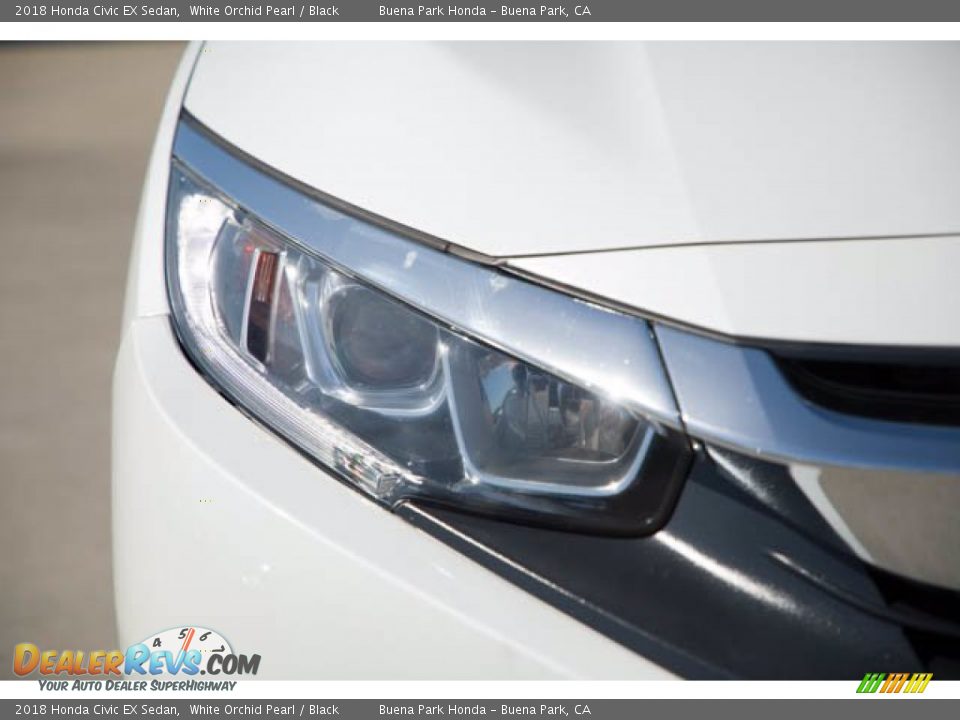 2018 Honda Civic EX Sedan White Orchid Pearl / Black Photo #8