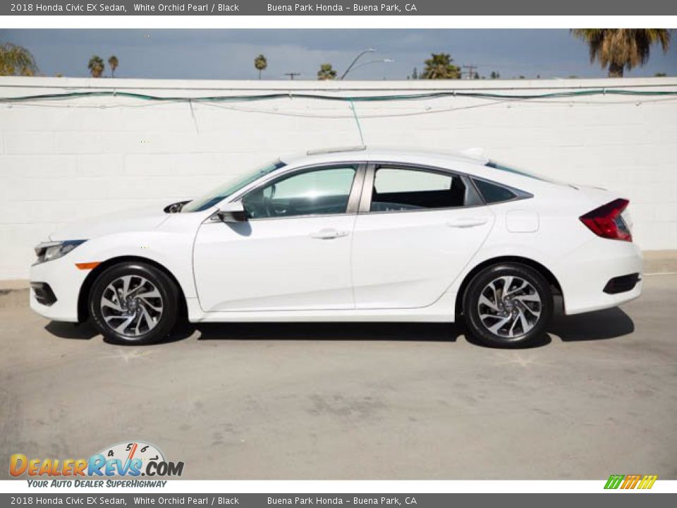 2018 Honda Civic EX Sedan White Orchid Pearl / Black Photo #10