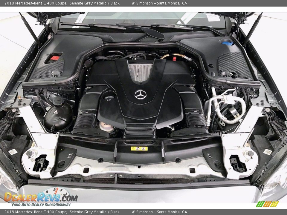 2018 Mercedes-Benz E 400 Coupe Selenite Grey Metallic / Black Photo #8
