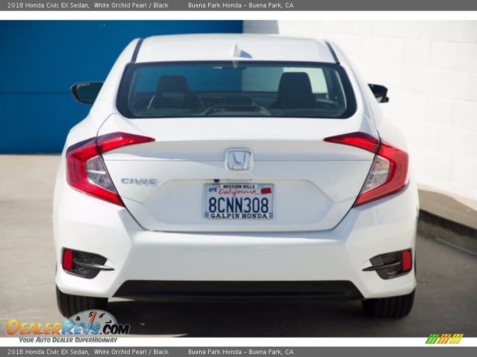 2018 Honda Civic EX Sedan White Orchid Pearl / Black Photo #11