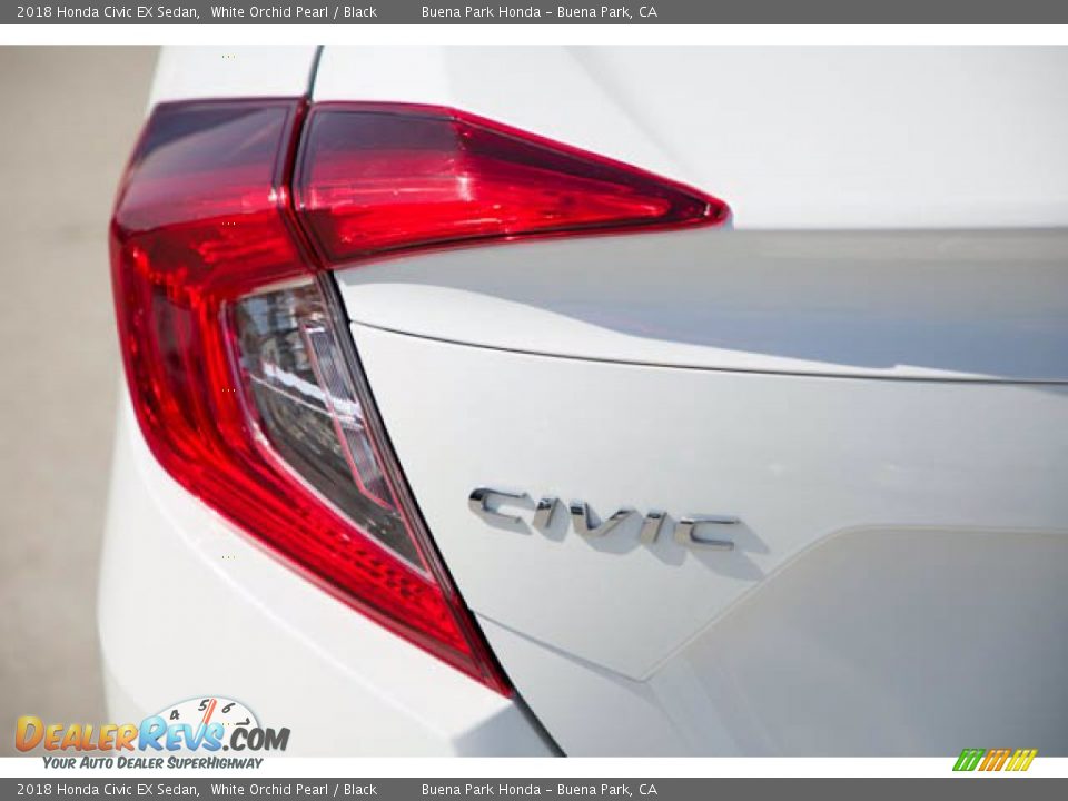 2018 Honda Civic EX Sedan White Orchid Pearl / Black Photo #12