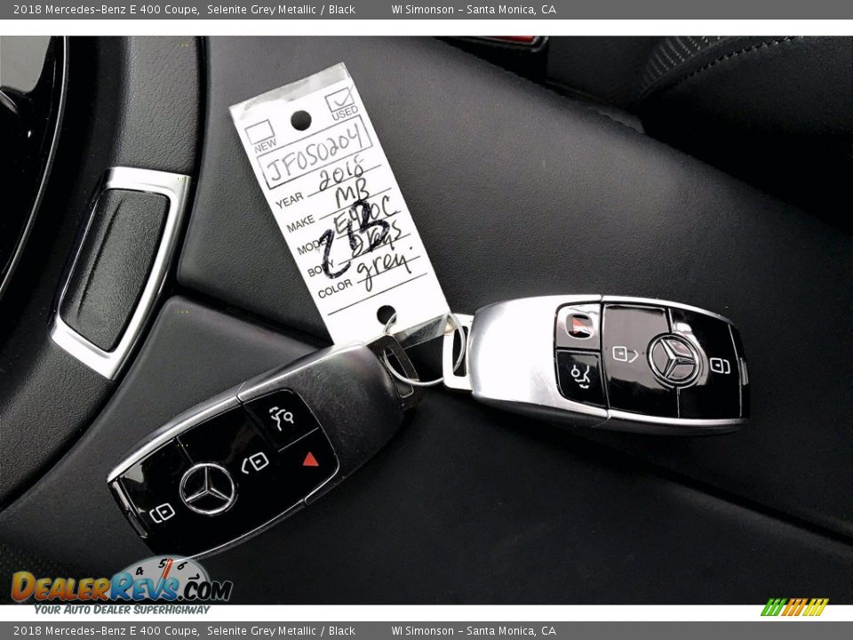 2018 Mercedes-Benz E 400 Coupe Selenite Grey Metallic / Black Photo #10