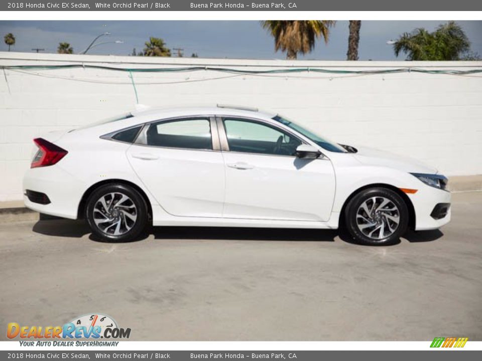 2018 Honda Civic EX Sedan White Orchid Pearl / Black Photo #14