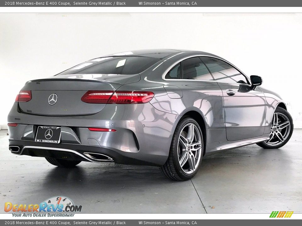 2018 Mercedes-Benz E 400 Coupe Selenite Grey Metallic / Black Photo #12