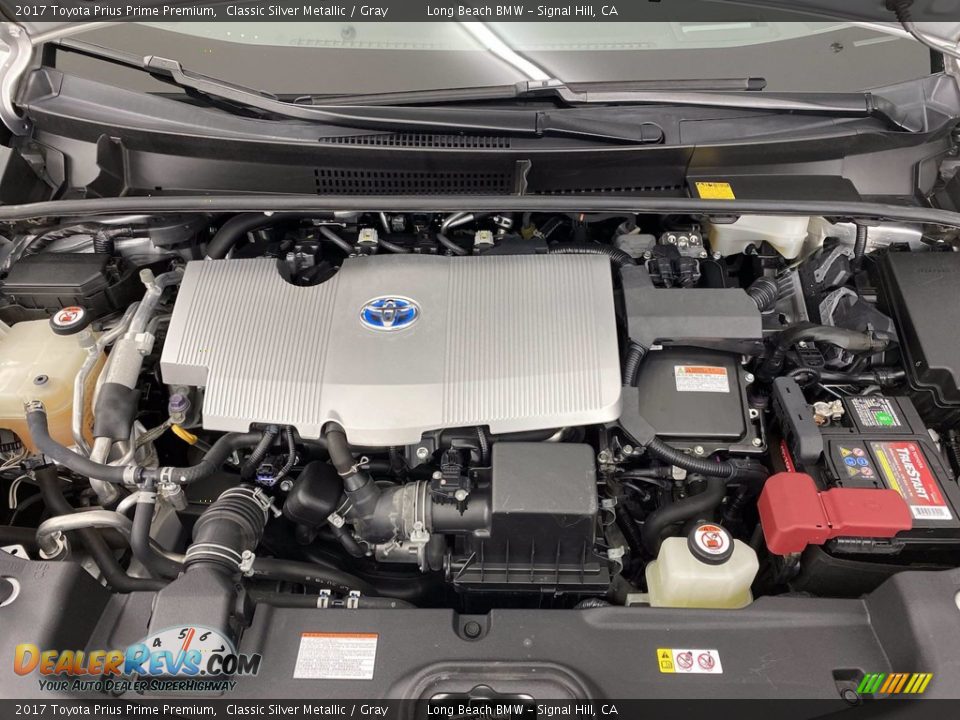 2017 Toyota Prius Prime Premium 1.8 Liter DOHC 16-Valve VVT-i 4 Cylinder/Electric Hybrid Engine Engine Photo #12