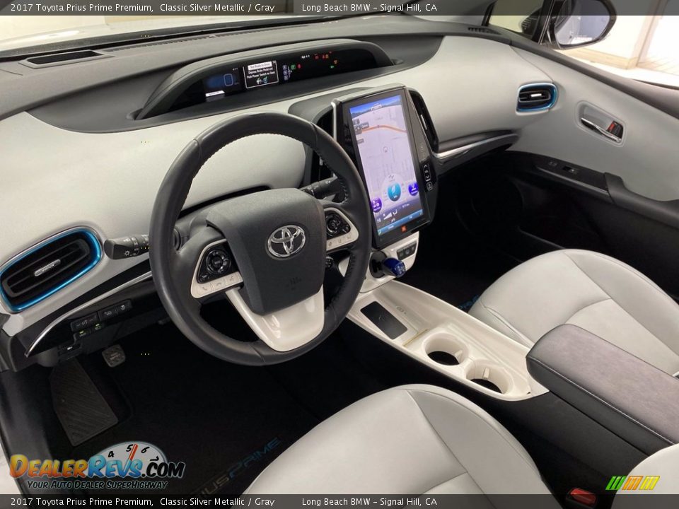 Gray Interior - 2017 Toyota Prius Prime Premium Photo #16
