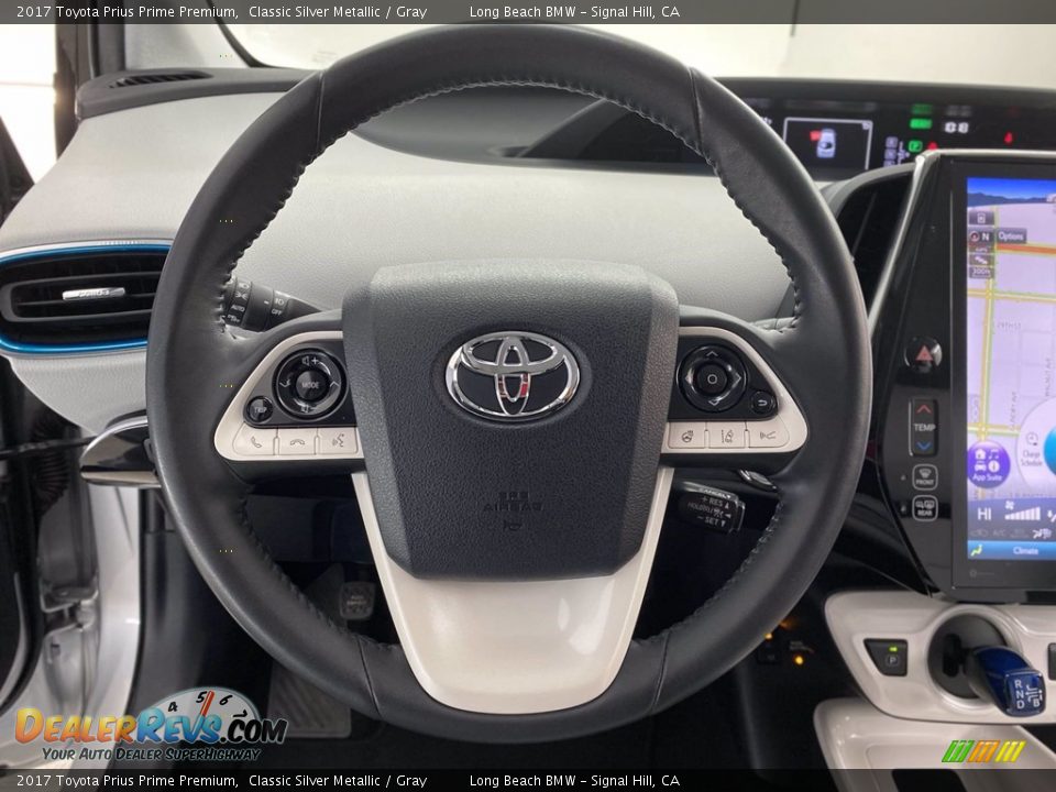 2017 Toyota Prius Prime Premium Steering Wheel Photo #18