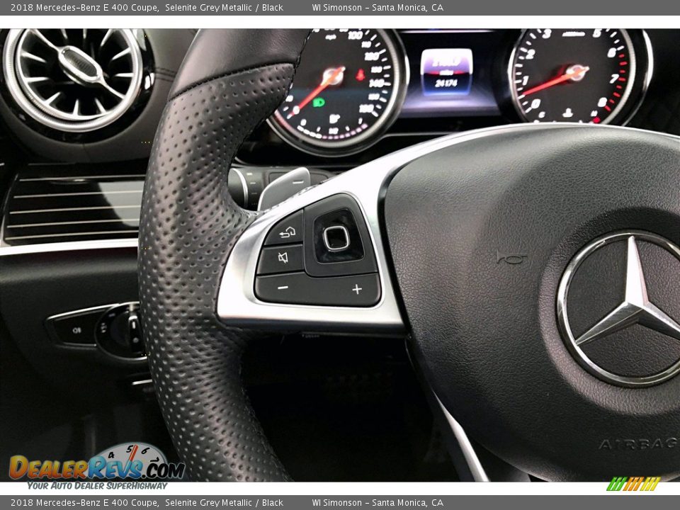 2018 Mercedes-Benz E 400 Coupe Selenite Grey Metallic / Black Photo #20