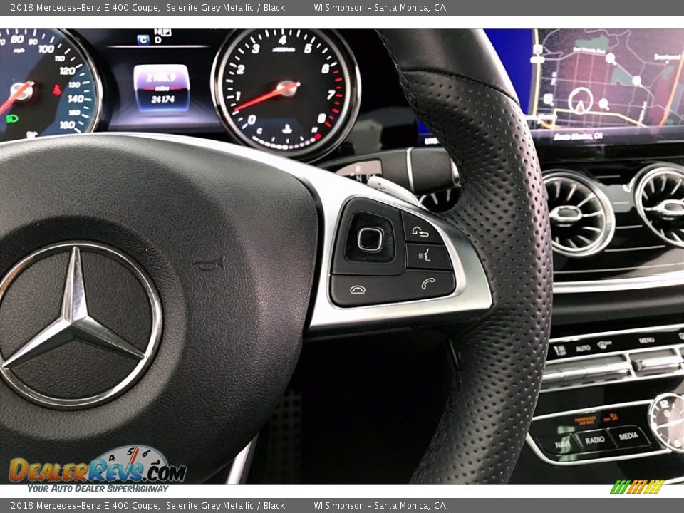 2018 Mercedes-Benz E 400 Coupe Selenite Grey Metallic / Black Photo #21