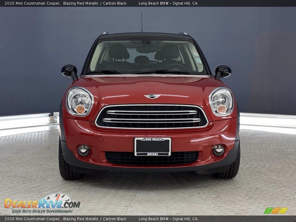 2016 Mini Countryman Cooper Blazing Red Metallic / Carbon Black Photo #2