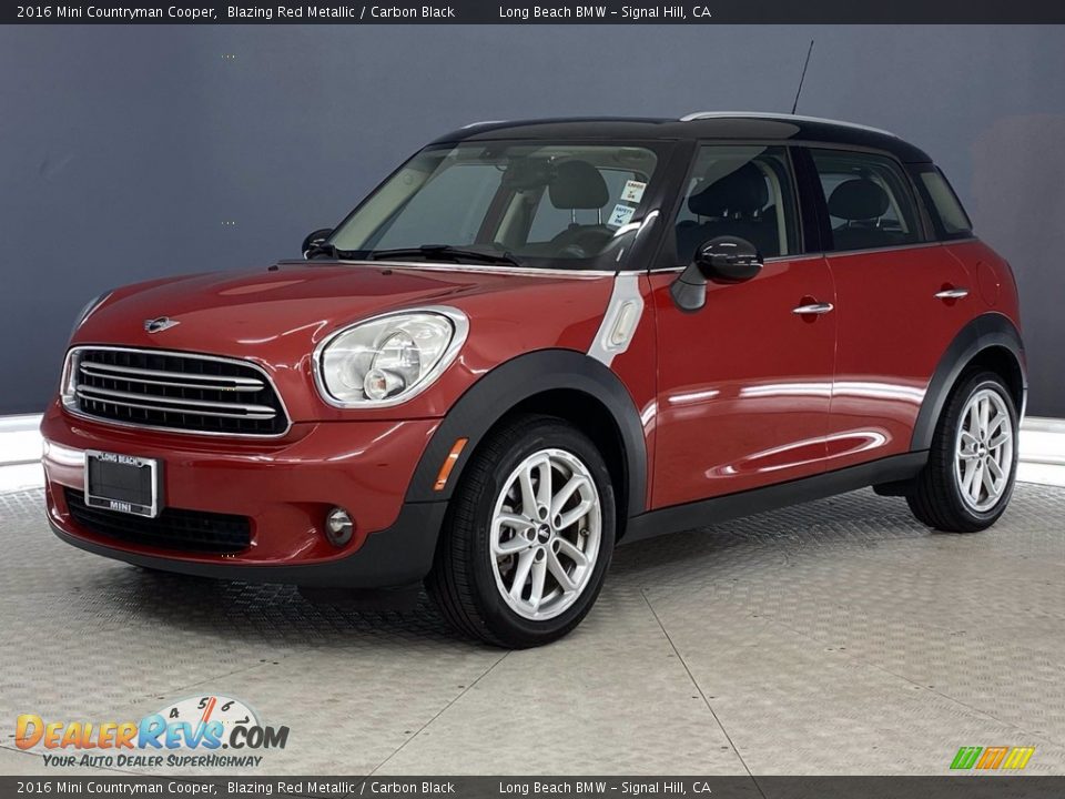 2016 Mini Countryman Cooper Blazing Red Metallic / Carbon Black Photo #3