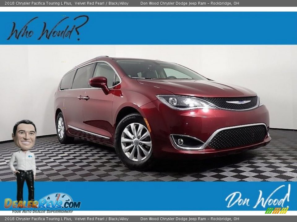 2018 Chrysler Pacifica Touring L Plus Velvet Red Pearl / Black/Alloy Photo #1