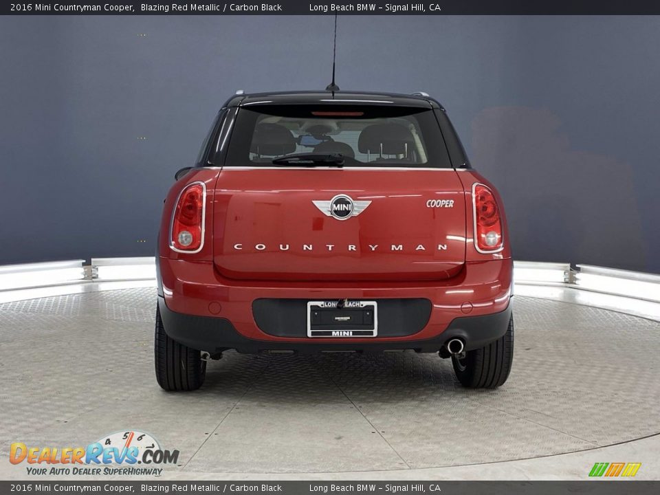 2016 Mini Countryman Cooper Blazing Red Metallic / Carbon Black Photo #4