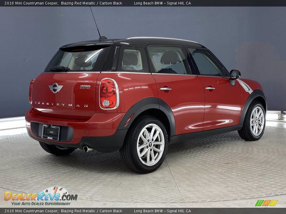 2016 Mini Countryman Cooper Blazing Red Metallic / Carbon Black Photo #5