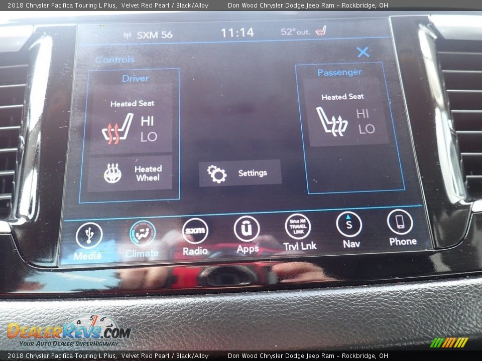 2018 Chrysler Pacifica Touring L Plus Velvet Red Pearl / Black/Alloy Photo #3