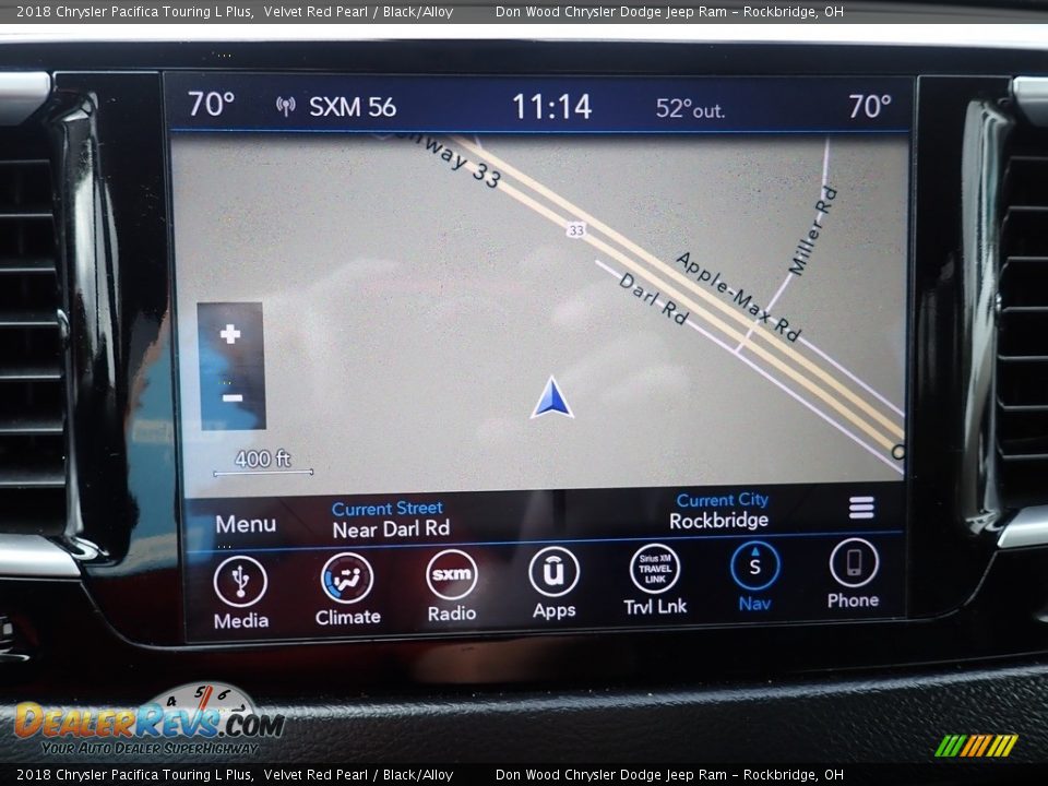 2018 Chrysler Pacifica Touring L Plus Velvet Red Pearl / Black/Alloy Photo #4