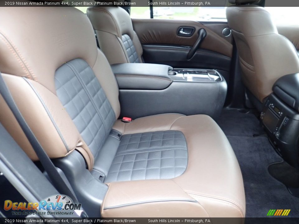 Rear Seat of 2019 Nissan Armada Platinum 4x4 Photo #13