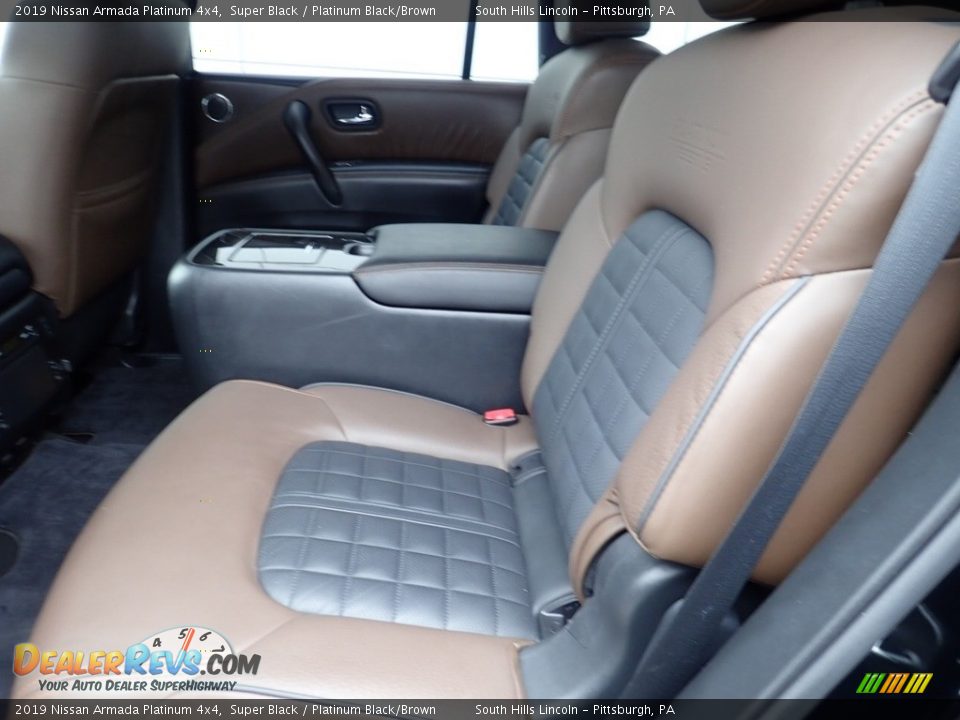 Rear Seat of 2019 Nissan Armada Platinum 4x4 Photo #16