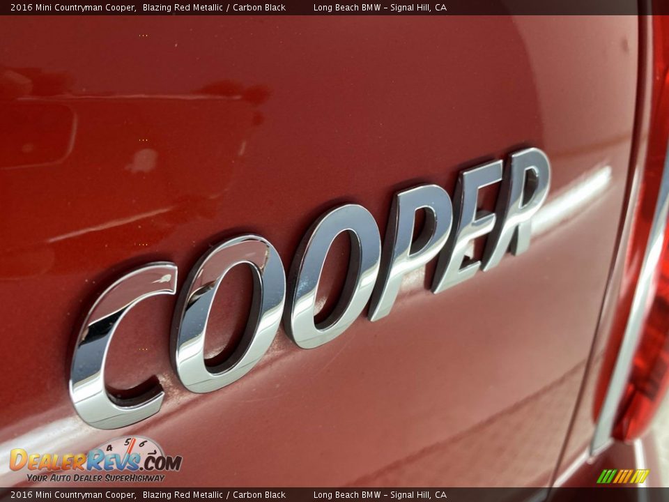2016 Mini Countryman Cooper Blazing Red Metallic / Carbon Black Photo #11