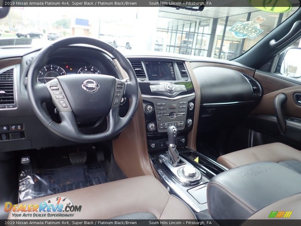 Front Seat of 2019 Nissan Armada Platinum 4x4 Photo #18