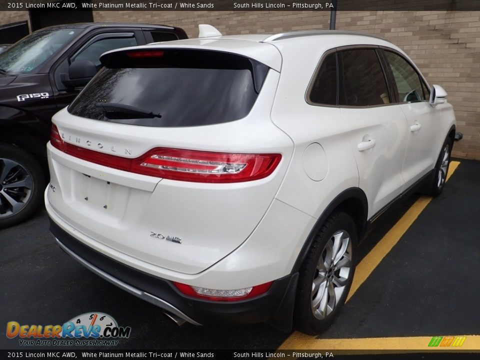 2015 Lincoln MKC AWD White Platinum Metallic Tri-coat / White Sands Photo #4