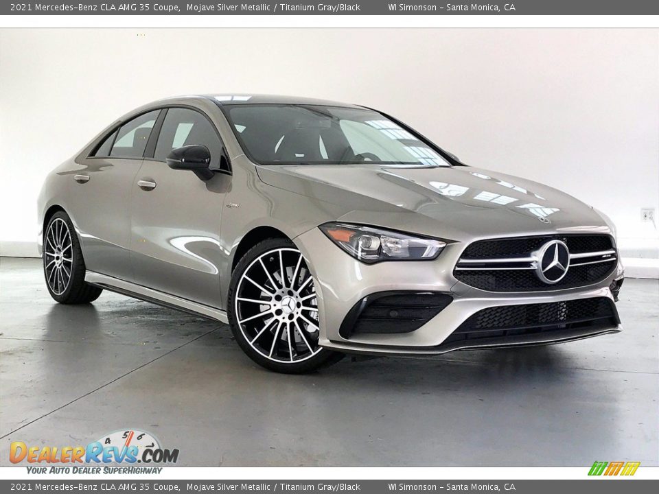 Front 3/4 View of 2021 Mercedes-Benz CLA AMG 35 Coupe Photo #12