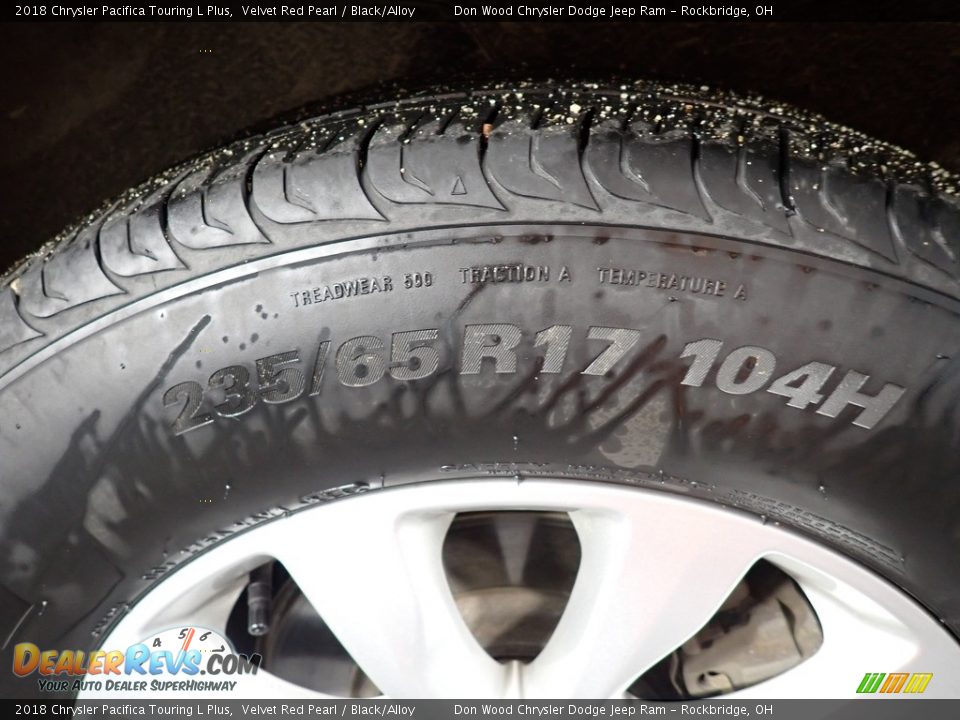 2018 Chrysler Pacifica Touring L Plus Velvet Red Pearl / Black/Alloy Photo #22