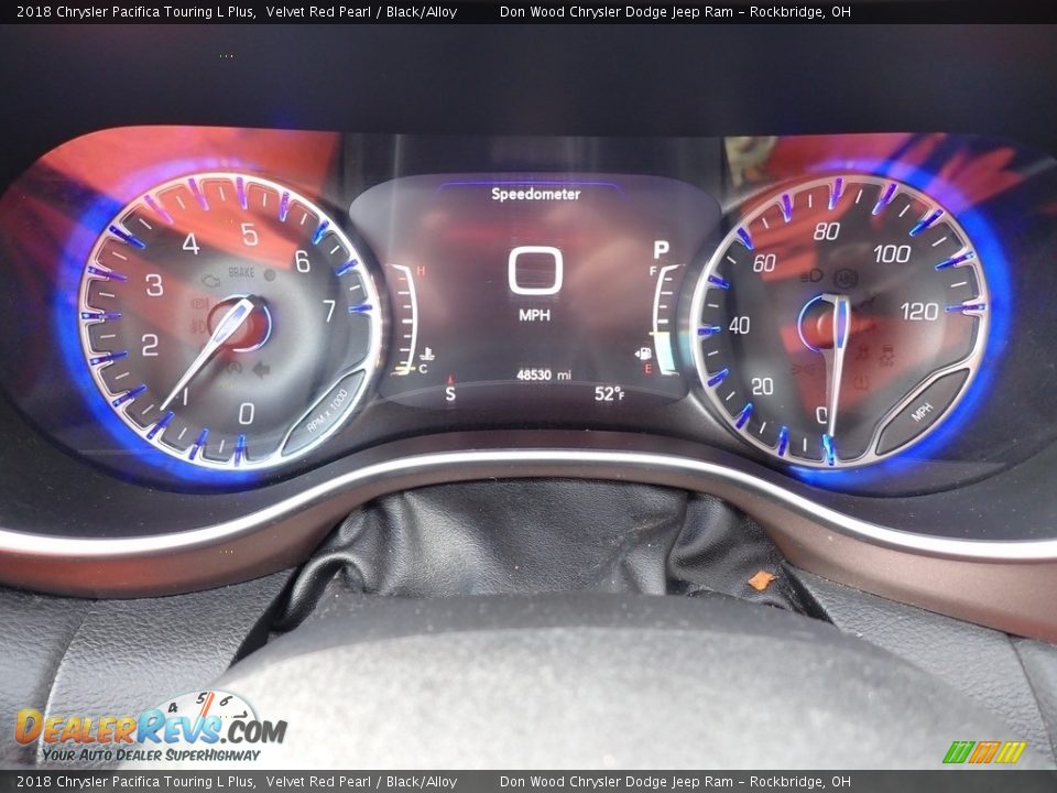 2018 Chrysler Pacifica Touring L Plus Velvet Red Pearl / Black/Alloy Photo #26