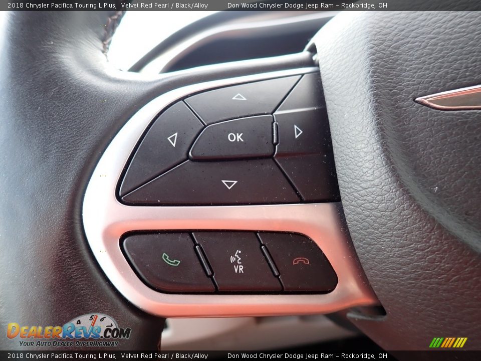 2018 Chrysler Pacifica Touring L Plus Velvet Red Pearl / Black/Alloy Photo #29