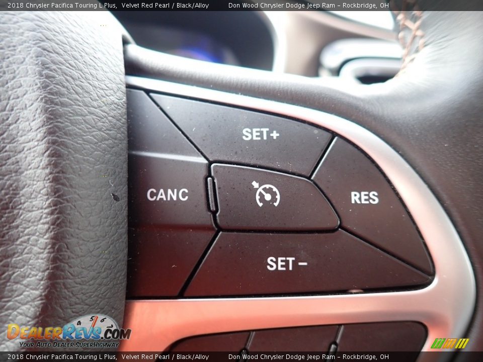 2018 Chrysler Pacifica Touring L Plus Velvet Red Pearl / Black/Alloy Photo #30