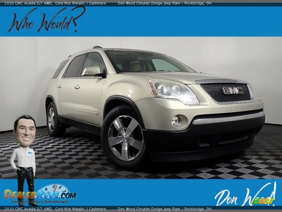 2010 GMC Acadia SLT AWD Gold Mist Metallic / Cashmere Photo #1