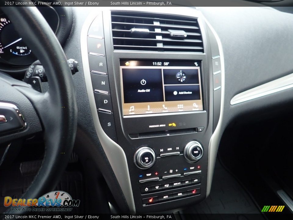 2017 Lincoln MKC Premier AWD Ingot Silver / Ebony Photo #22