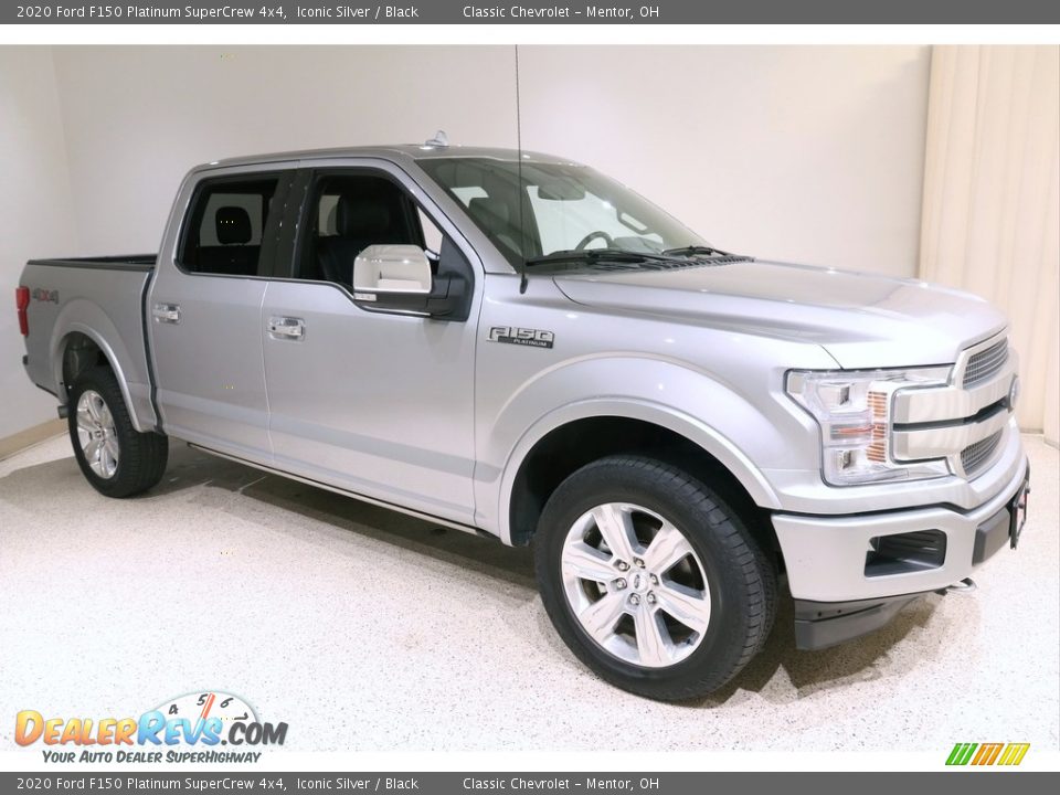 2020 Ford F150 Platinum SuperCrew 4x4 Iconic Silver / Black Photo #1